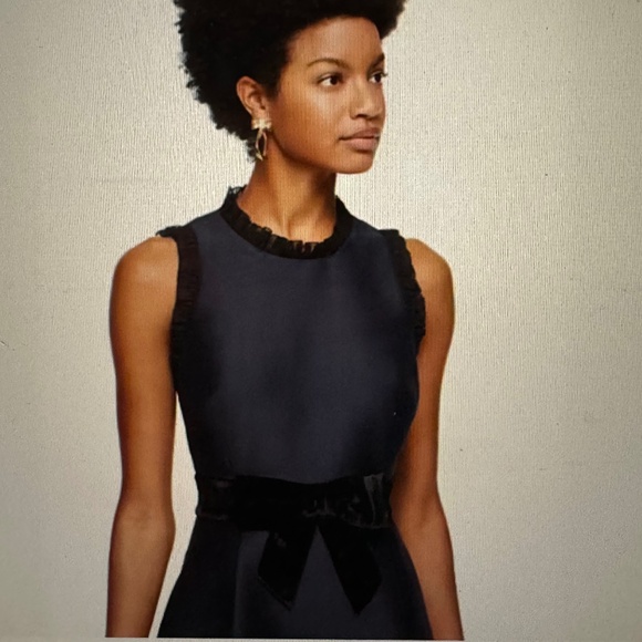 KATE SPADE: fit & flare sleeveless cocktail dress with velvet-bow NEVER WORN - Picture 4 of 7